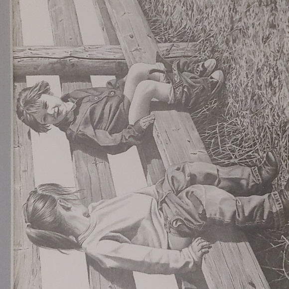 Framed Limited Edition Pencil Art Piece By Re-knowned Artisan Bernie Brown - Picture 3 of 3